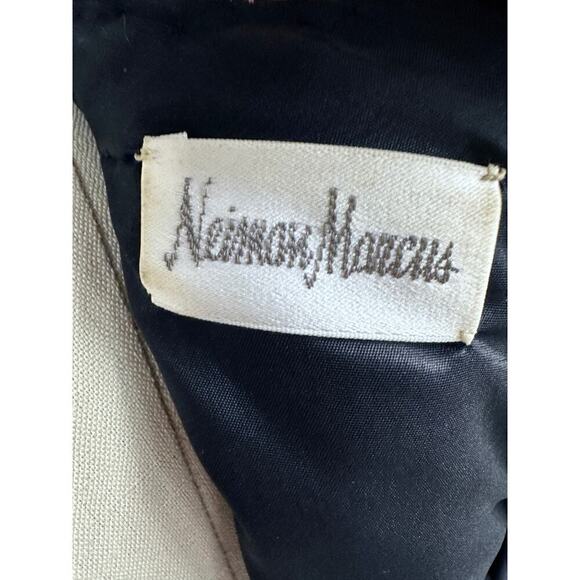 Stunning Neiman Marcus Bright Colorblock Sequin Dress Power Shoulders 1980s Sz S - Picture 8 of 8